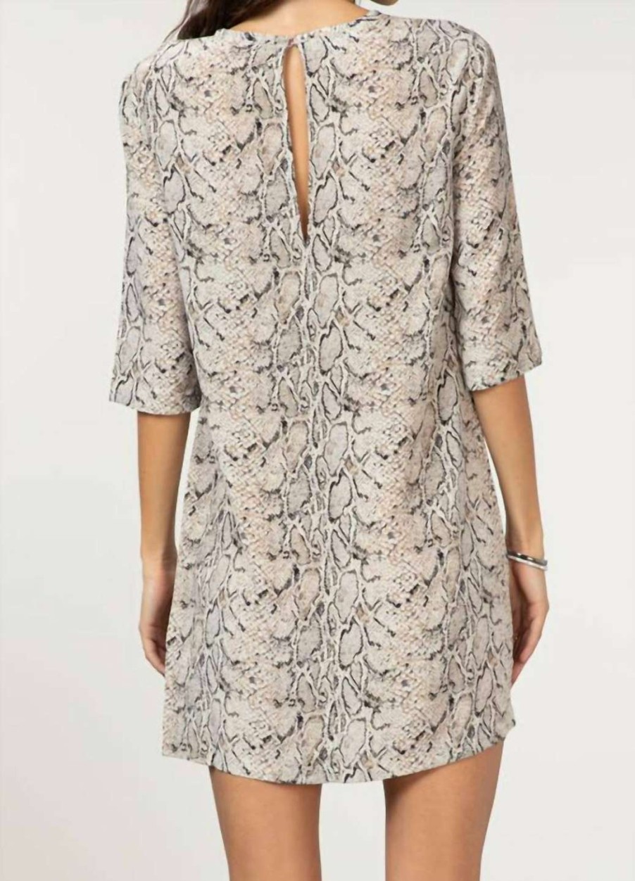 Clothing * | Equipment Aubrey Dress In Women Natural/Snakeskin Print