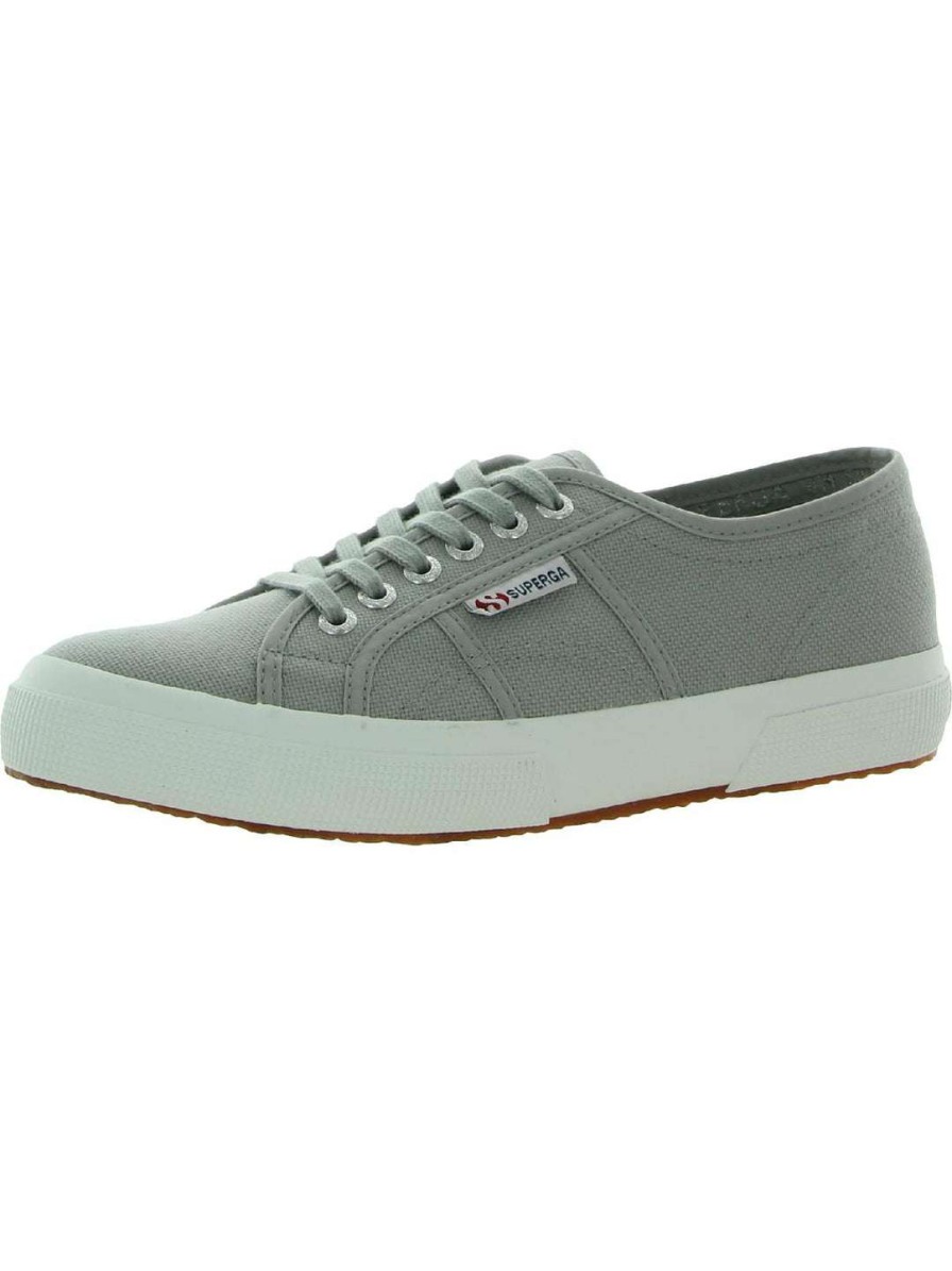 Shoes * | Superga 2750 Classic Mens Canvas Low Top Sneakers Light Gray