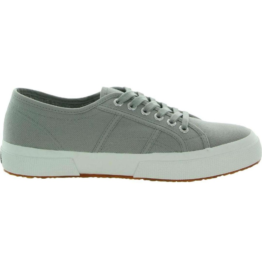 Shoes * | Superga 2750 Classic Mens Canvas Low Top Sneakers Light Gray