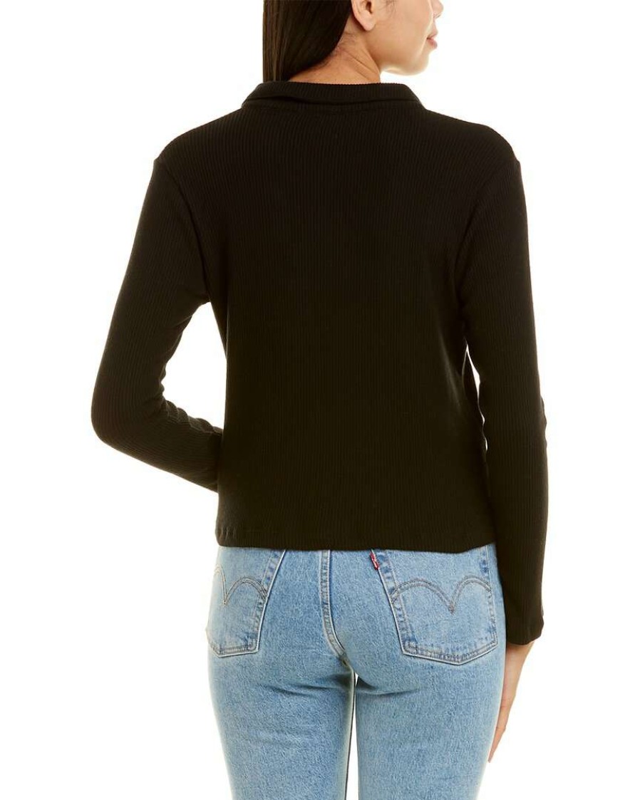 Clothing * | Lna Marta Brushed Rib Top Women Black