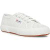 Shoes * | Superga 2750 Perforated Leather Womens Leather Lifestyle Casual And Fashion Sneakers White Perf