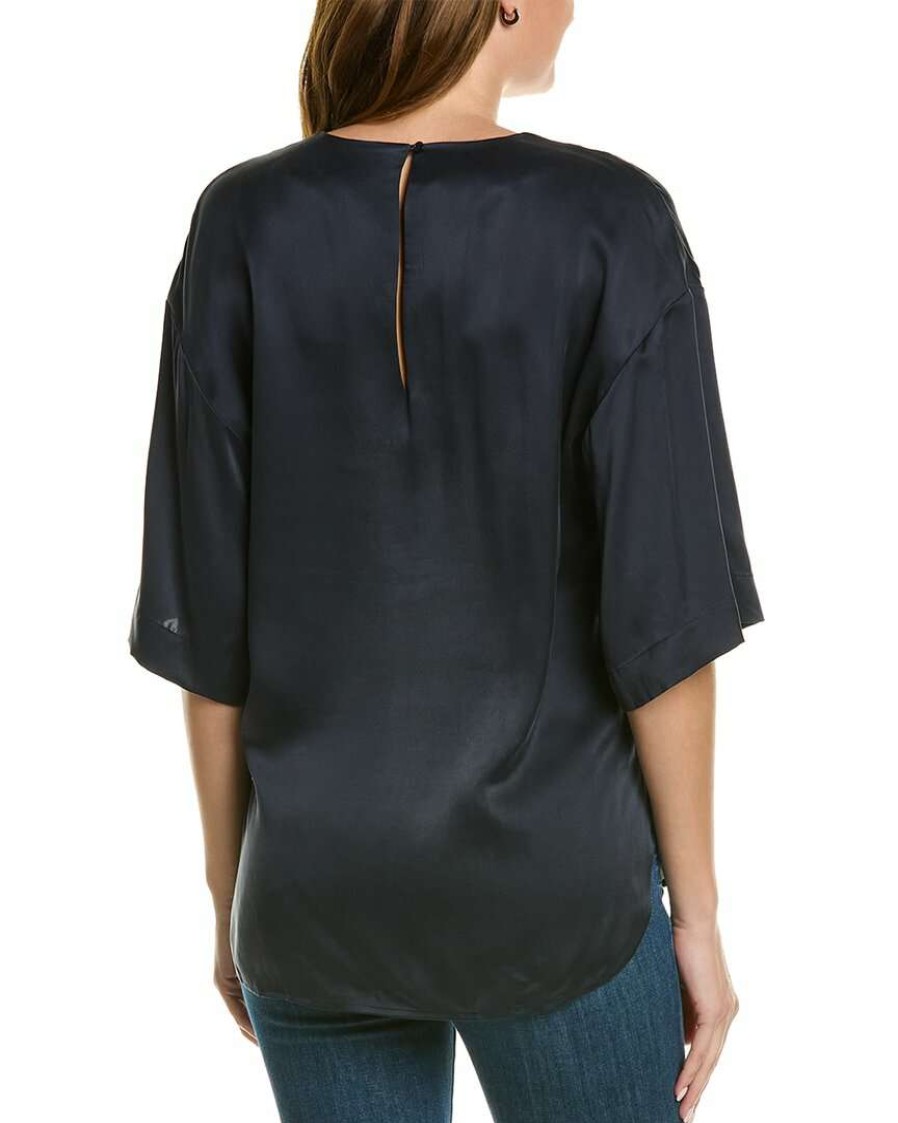 Clothing * | Equipment Akilah Silk Blouse Women Blue