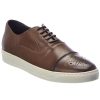 Shoes * | M By Bruno Magli Stefanucci Leather Sneaker Men Brown