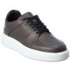 Shoes * | M By Bruno Magli Cesare Leather Sneaker Men Grey