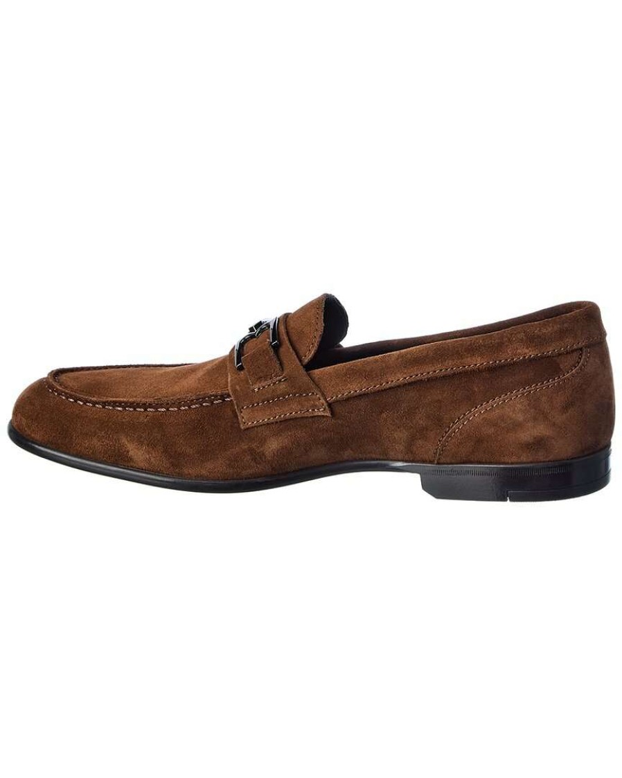 Shoes * | M By Bruno Magli Fermo Note Suede Loafer Men Brown