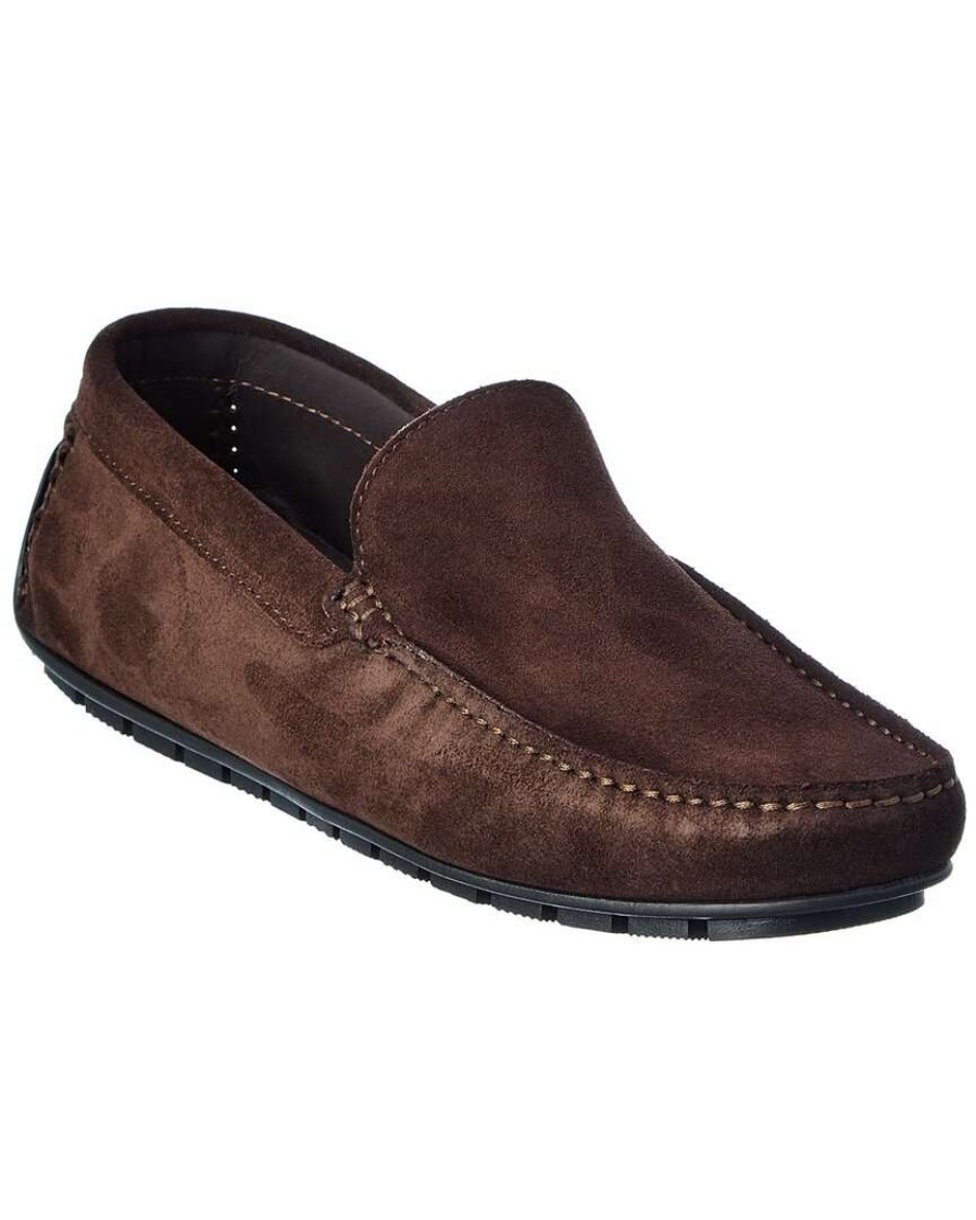 Shoes * | M By Bruno Magli Xenia Suede Loafer Men Brown