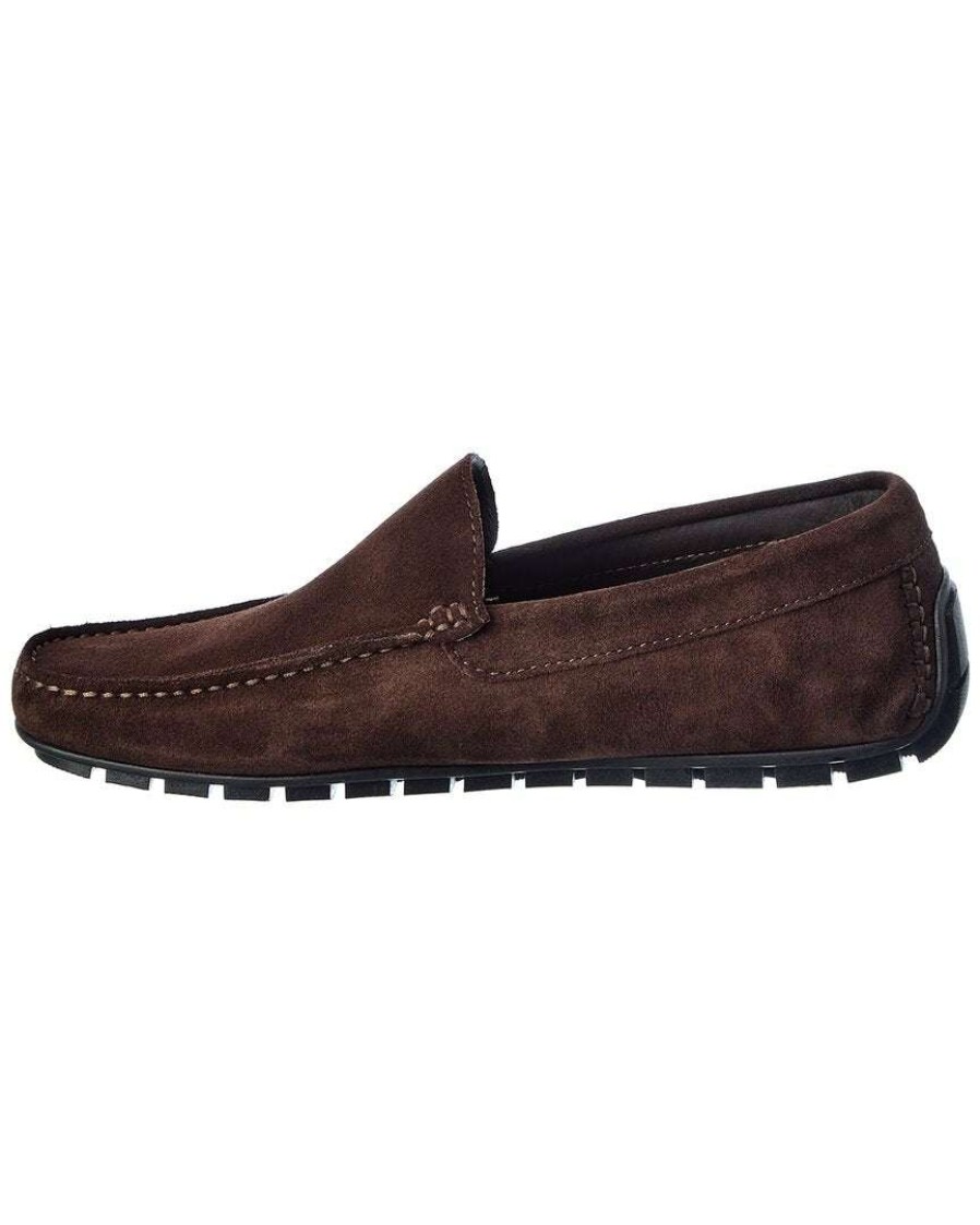 Shoes * | M By Bruno Magli Xenia Suede Loafer Men Brown