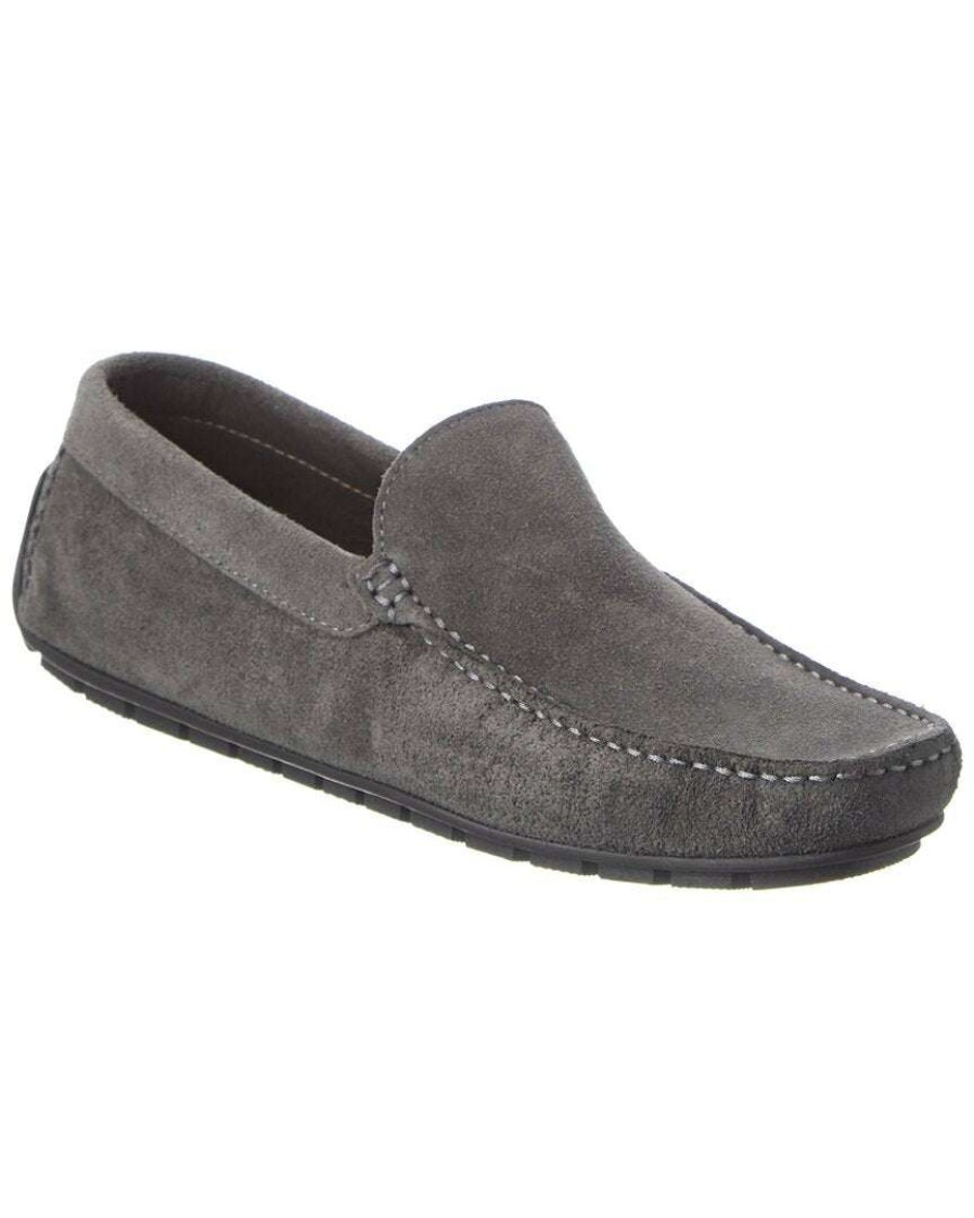 Shoes * | M By Bruno Magli Xenia Suede Loafer Men Grey