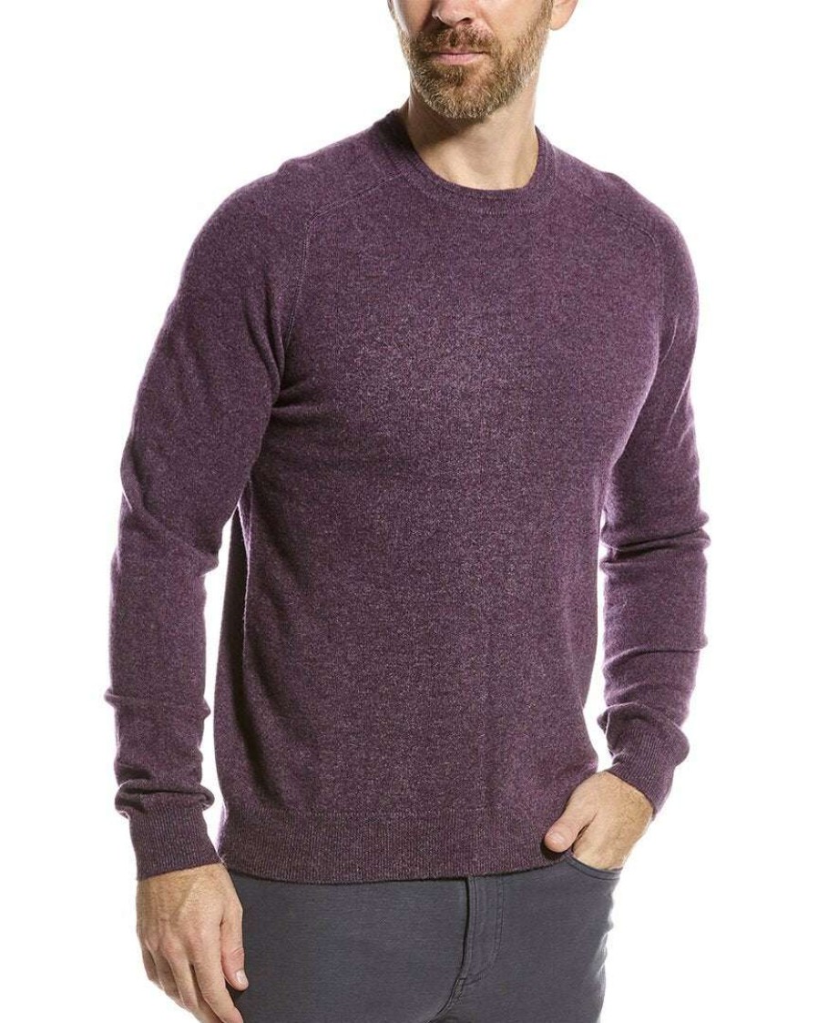 Clothing * | Raffi Crewneck Cashmere Sweater Men Red