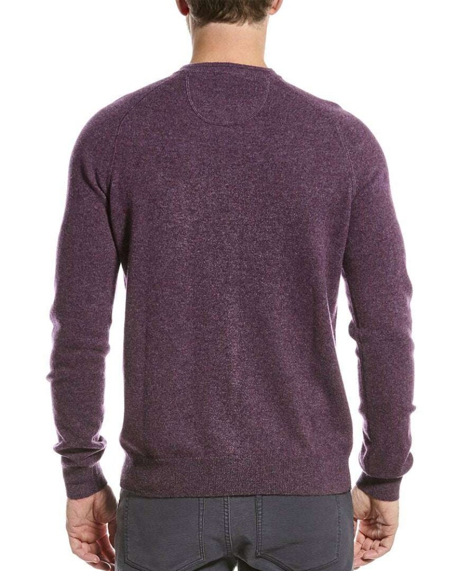 Clothing * | Raffi Crewneck Cashmere Sweater Men Red