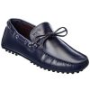 Shoes * | M By Bruno Magli Tino Leather Loafer Men Blue