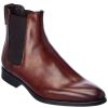 Shoes * | M By Bruno Magli Mariano Leather Boot Men Brown