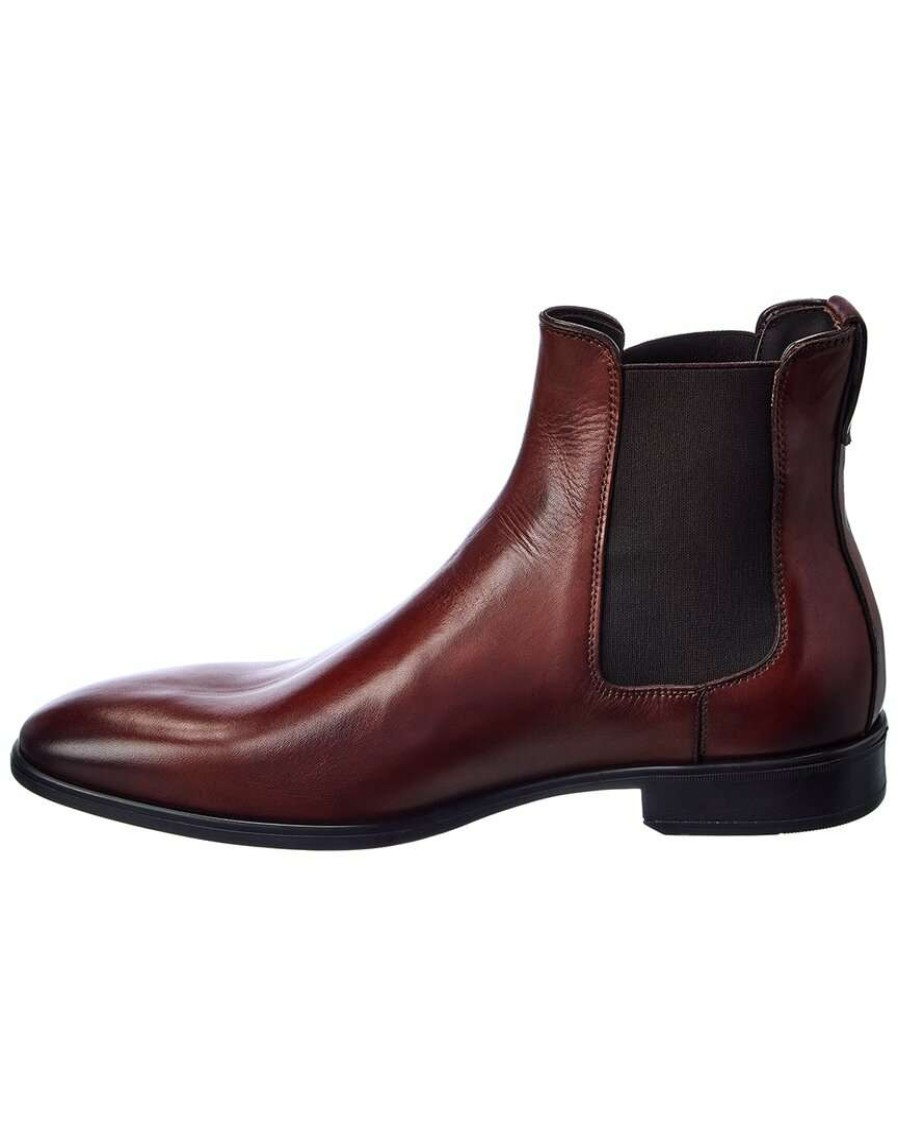 Shoes * | M By Bruno Magli Mariano Leather Boot Men Brown