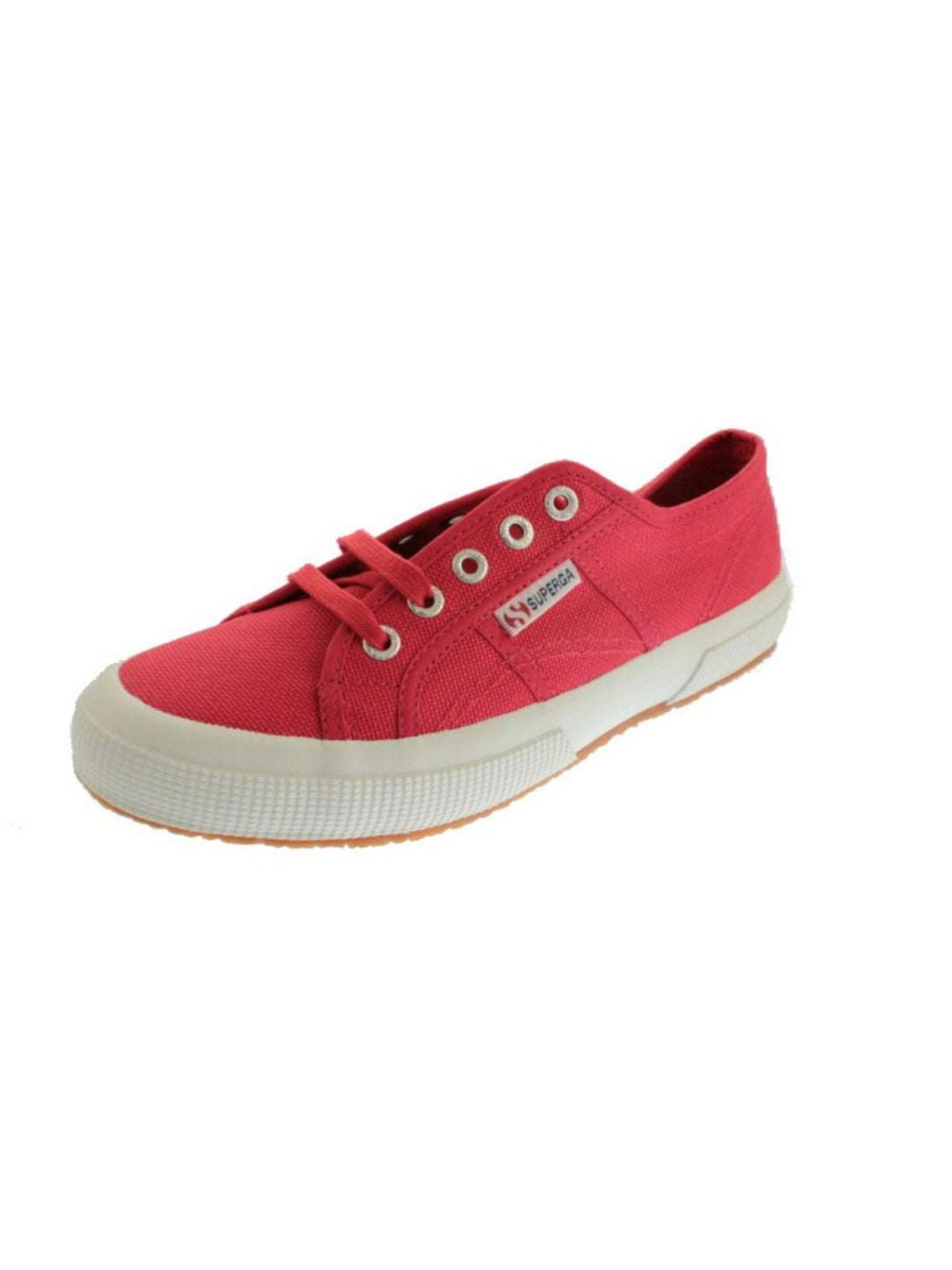 Shoes * | Superga 2750 Womens Canvas Casual Shoes Maroon Red