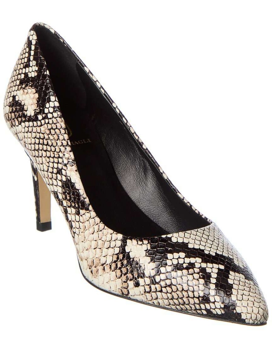 Shoes * | M By Bruno Magli Stella Snake-Embossed Leather Pump Women Multi