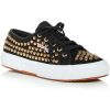 Shoes * | Superga 2750 Cotstuds1W Womens Canvas Studded Casual And Fashion Sneakers Black W/Stud