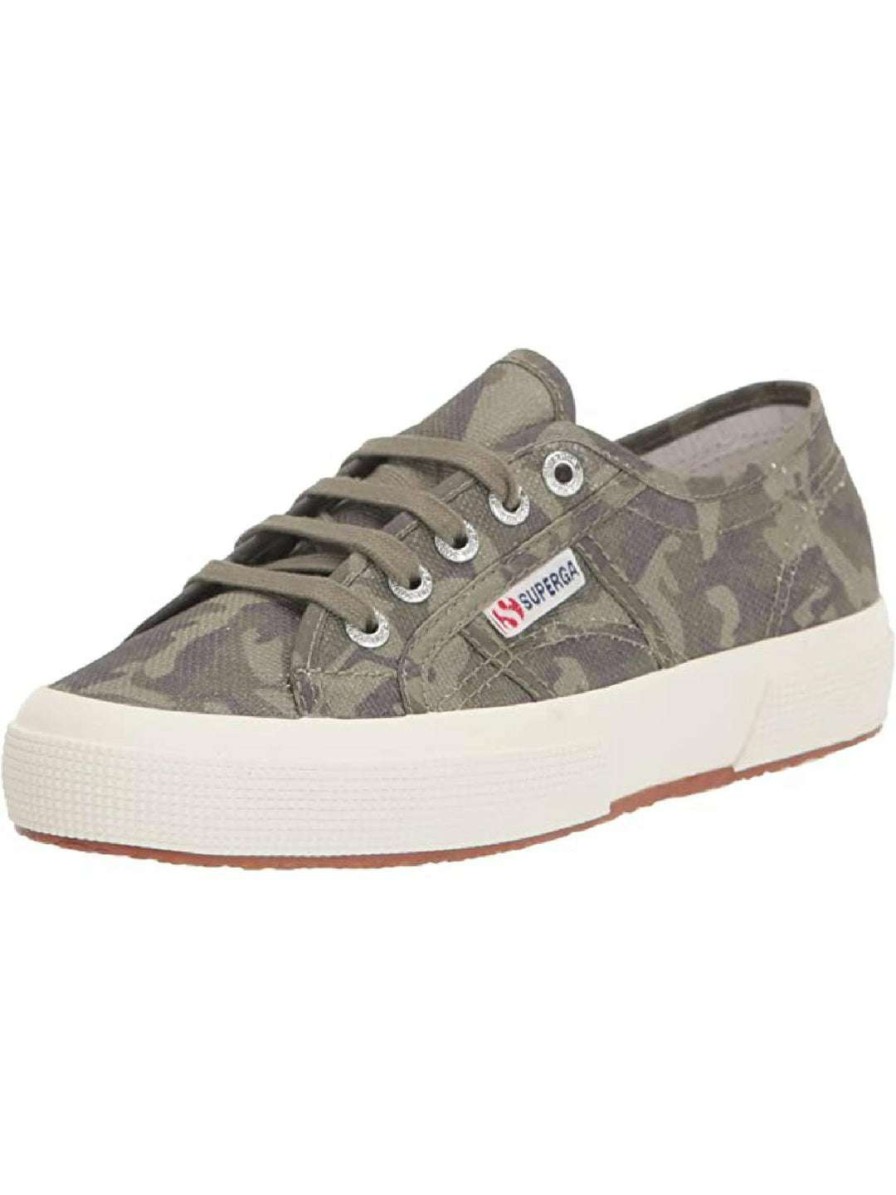 Shoes * | Superga 2750 Camo Print 2 Womens Camo Lifestyle Casual And Fashion Sneakers Green Camo