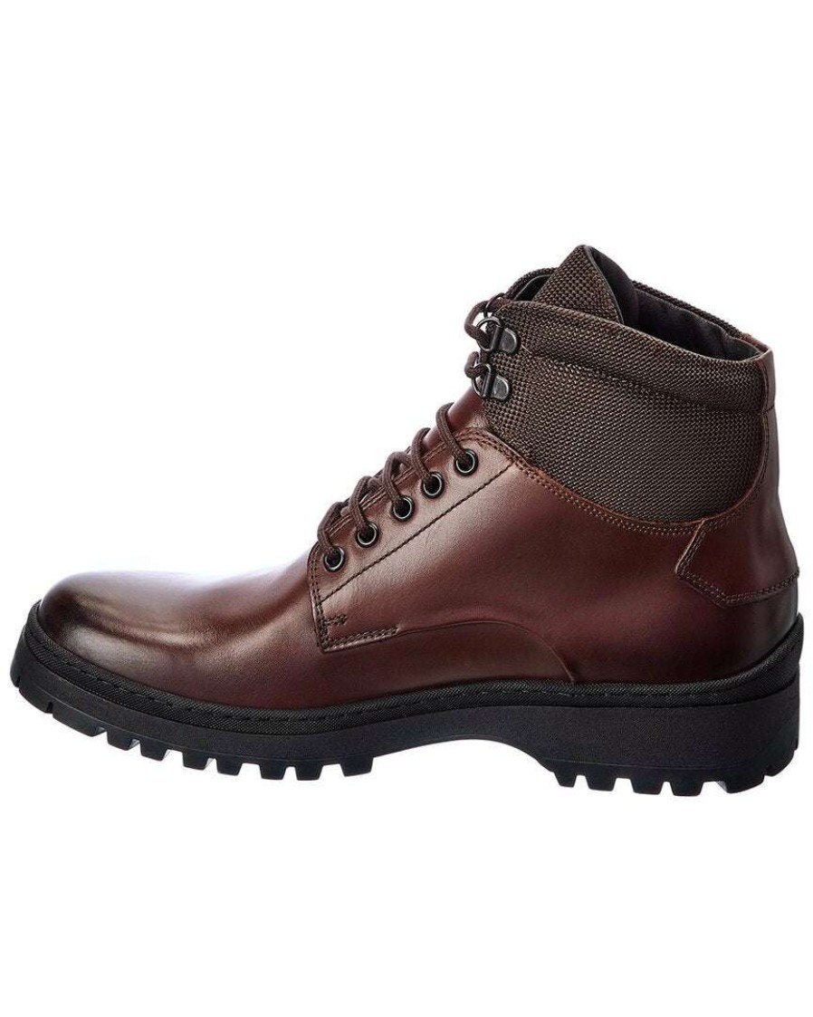 Shoes * | M By Bruno Magli Val Leather Boot Men Brown