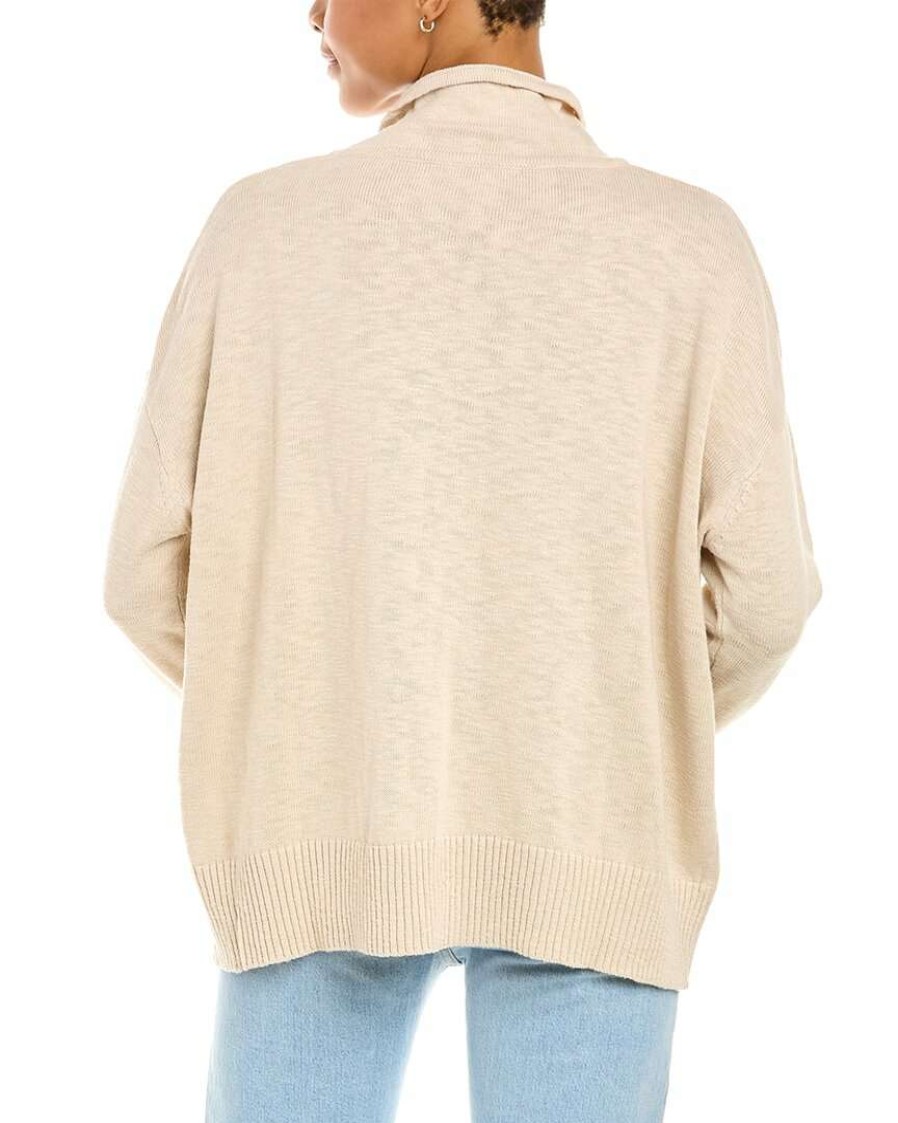 Clothing * | Raffi Funnel Neck Sweater Women Brown