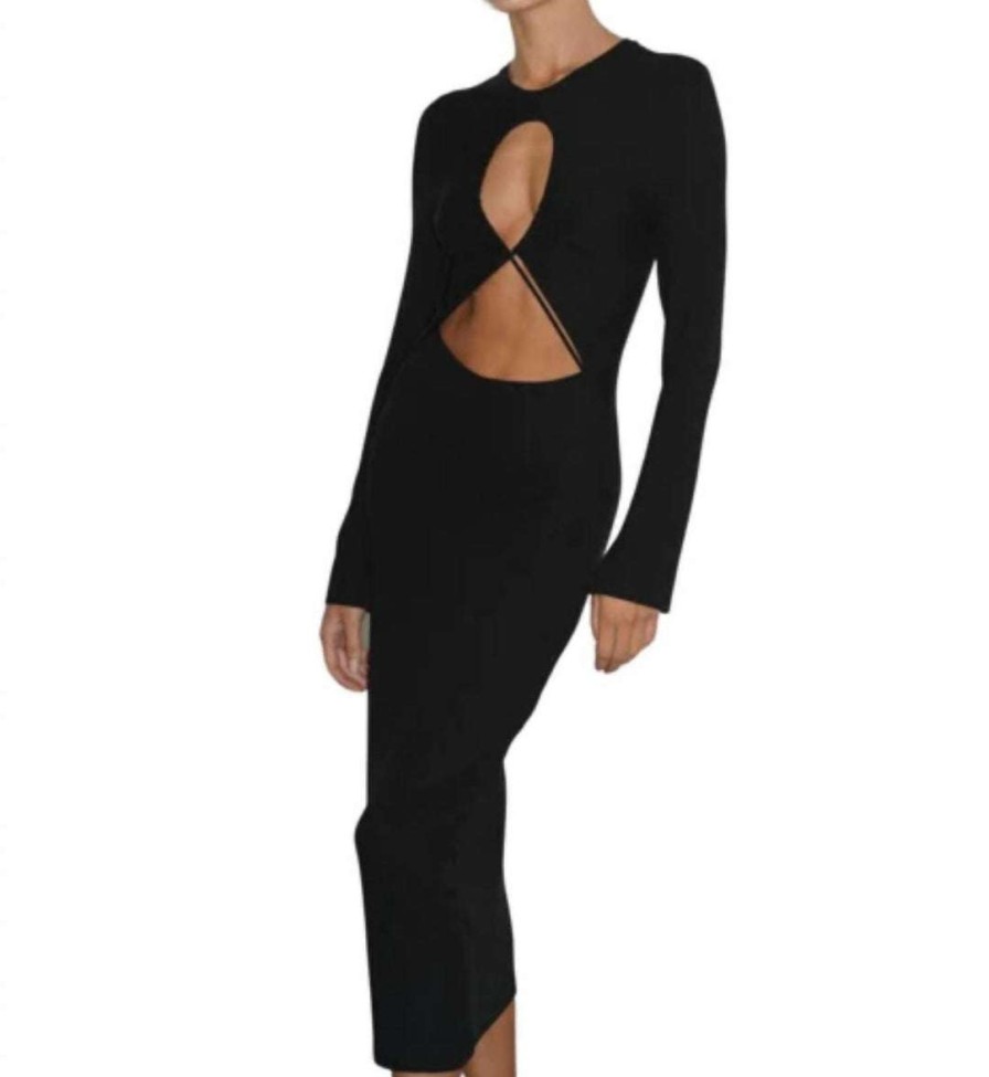 Clothing * | Lna Tenley Cut Out Dress In Women Black