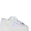 Shoes * | Superga Stars Womens Canvas Flatform Fashion Sneakers Multi Candy