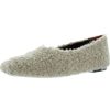 Shoes * | Staud Womens Faux Fur Slip On Ballet Flats Doe