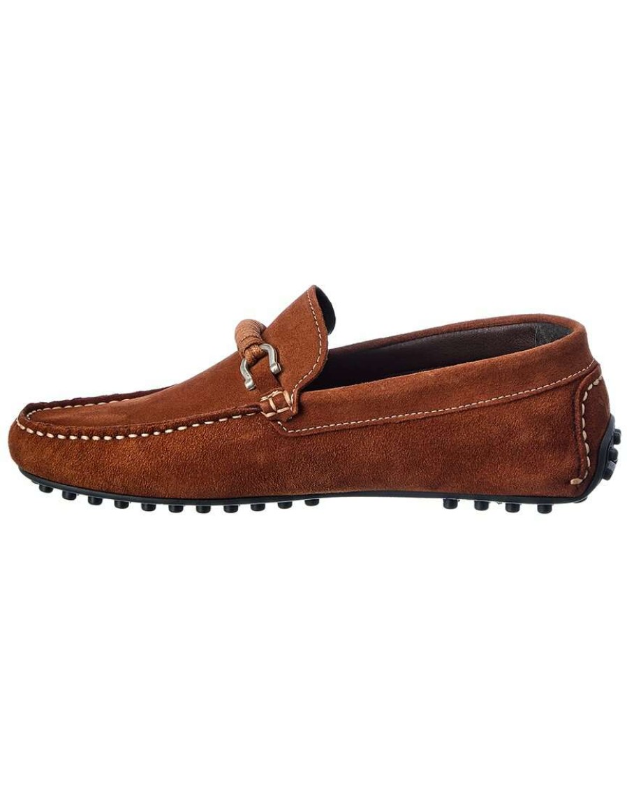 Shoes * | M By Bruno Magli Torro Suede Loafer Men Brown