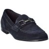 Shoes * | M By Bruno Magli Fermo Note Suede Loafer Men Blue