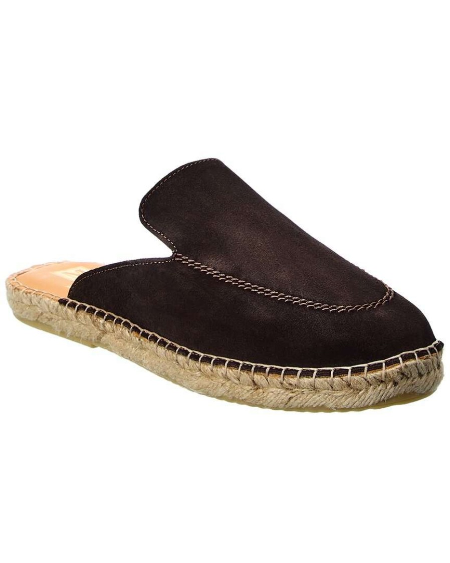 Shoes * | M By Bruno Magli Estrada Suede Espadrille Men Brown