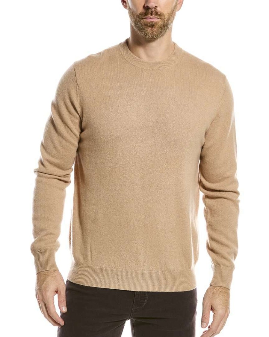 Clothing * | Raffi Crewneck Cashmere Sweater Men Brown