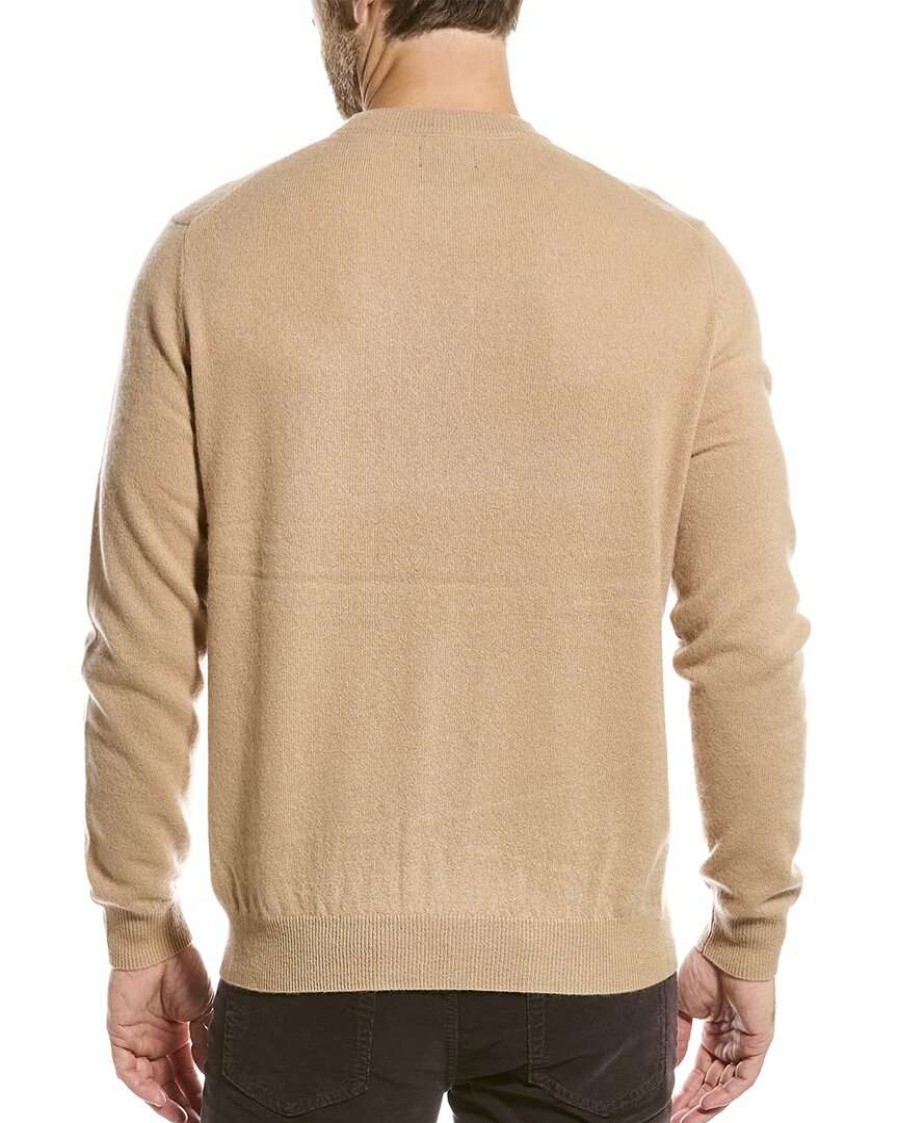 Clothing * | Raffi Crewneck Cashmere Sweater Men Brown