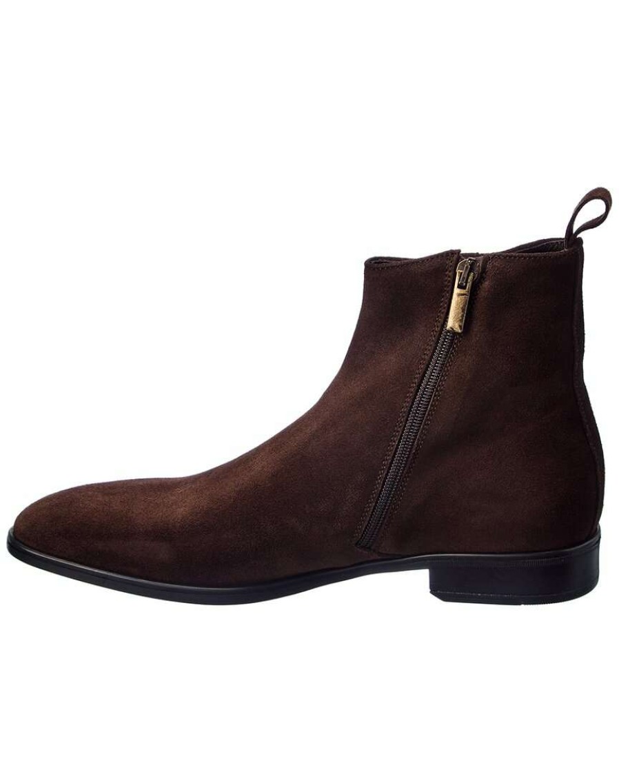 Shoes * | M By Bruno Magli Milton Suede Boot Men Brown