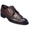 Shoes * | M By Bruno Magli Costa Leather Oxford Men Brown