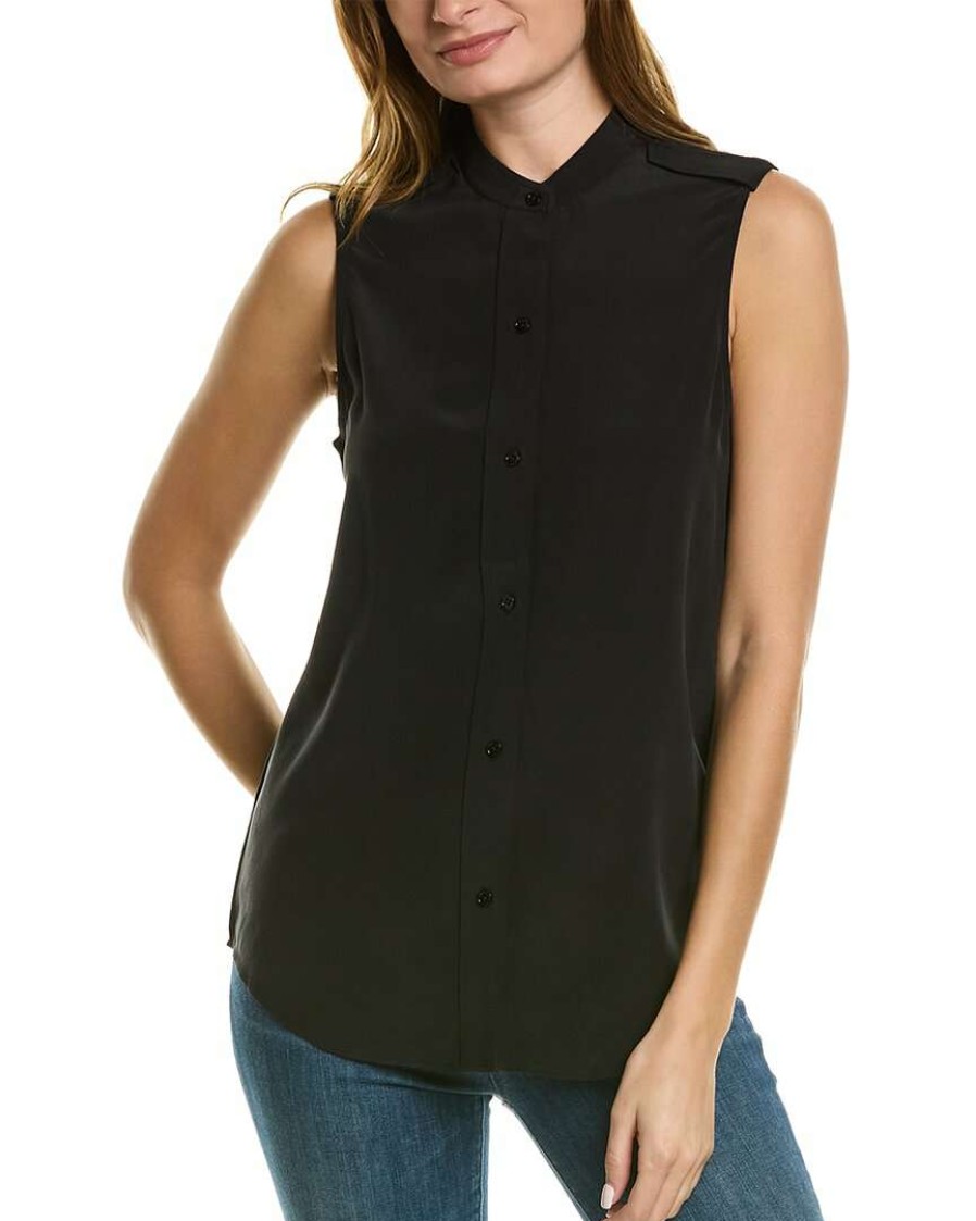 Clothing * | Equipment Charlee Silk Blouse Women Black