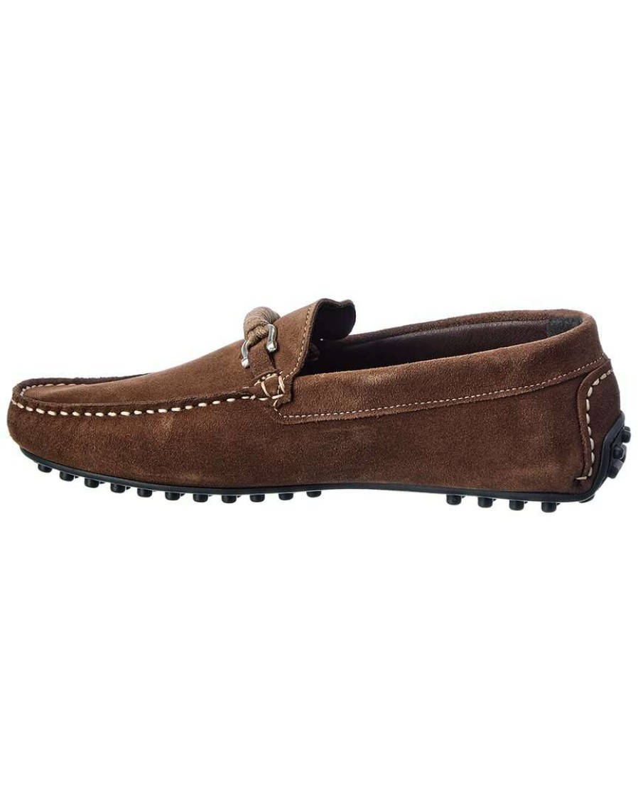 Shoes * | M By Bruno Magli Torro Suede Loafer Men Brown