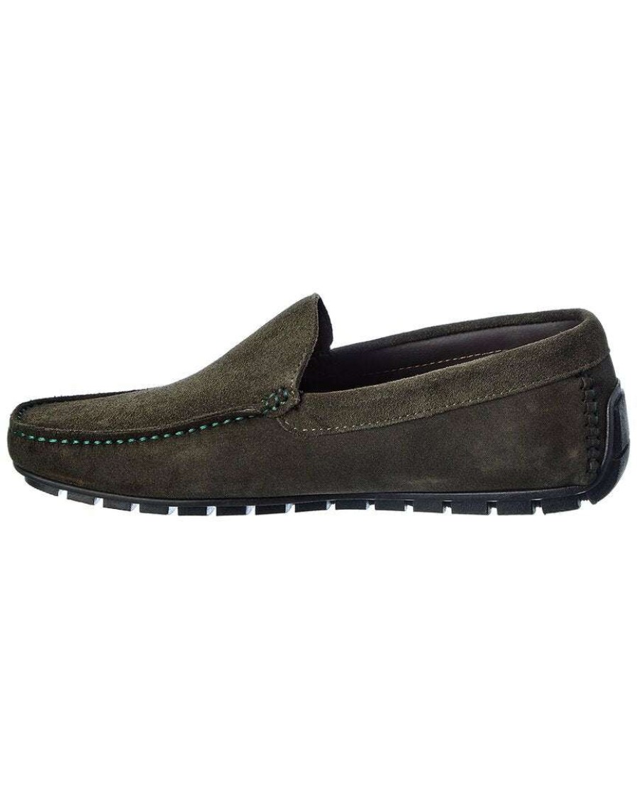 Shoes * | M By Bruno Magli Xenia Suede Loafer Men Green