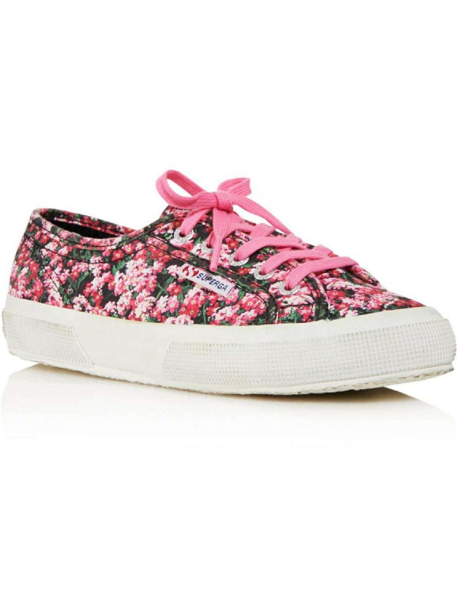 Shoes * | Superga 2750 Womens Flowers Lace Up Casual And Fashion Sneakers Fantasy Flowers