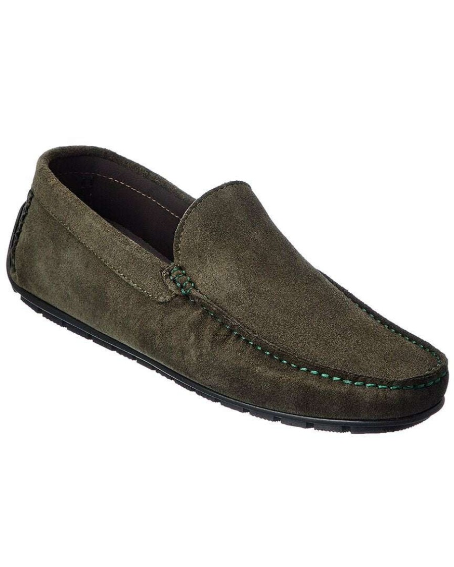 Shoes * | M By Bruno Magli Xenia Suede Loafer Men Green