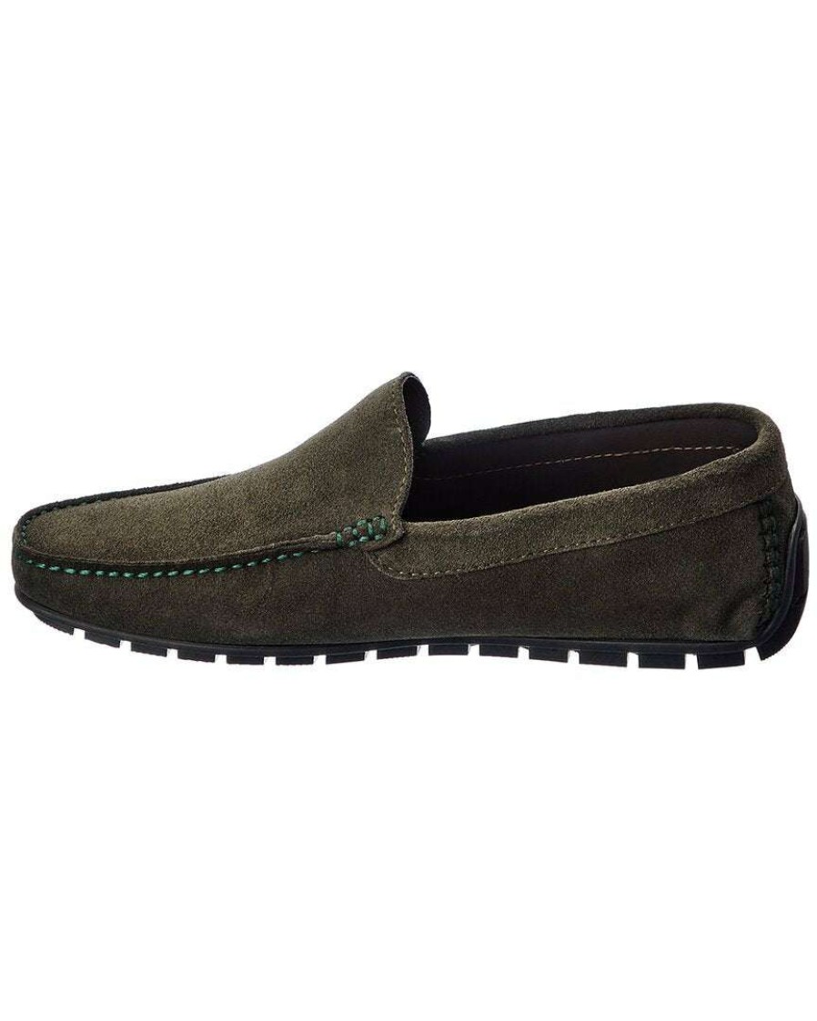 Shoes * | M By Bruno Magli Xenia Suede Loafer Men Green