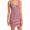 Clothing * | Staud Gardenia Womens Sleeveless Knit Sweaterdress Sunset