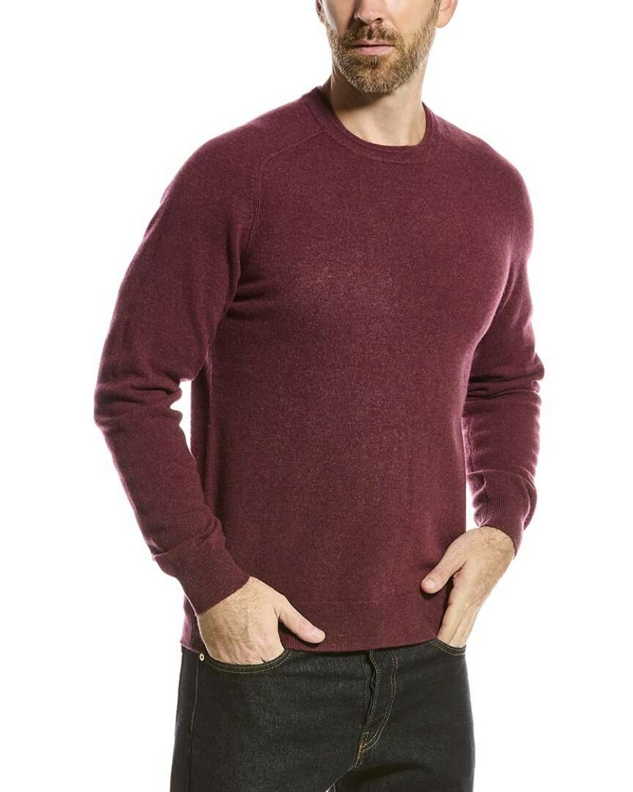 Clothing * | Raffi Crewneck Cashmere Sweater Men Red