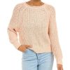 Clothing * | Raffi Raglan Sweater Women Pink