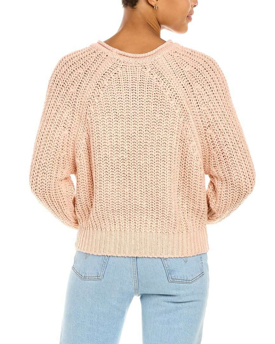 Clothing * | Raffi Raglan Sweater Women Pink