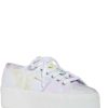 Shoes * | Superga 2790 Tie Dye Beads Womens Tie-Dye Flatform Casual And Fashion Sneakers Purple/Lime Tie Dye