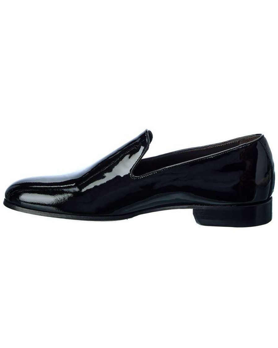 Shoes * | M By Bruno Magli Ellington Patent Loafer Men Black