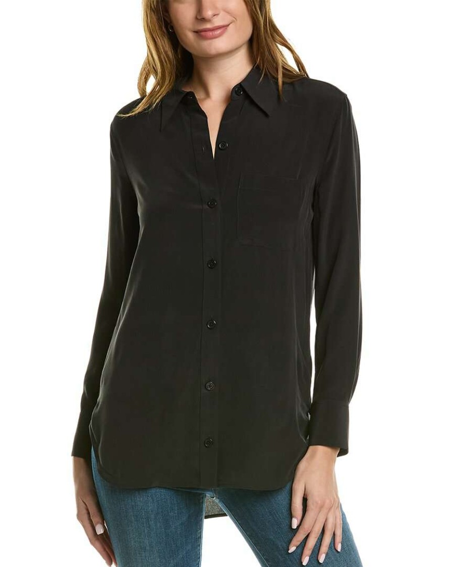 Clothing * | Equipment Bradner Silk Blouse Women Black