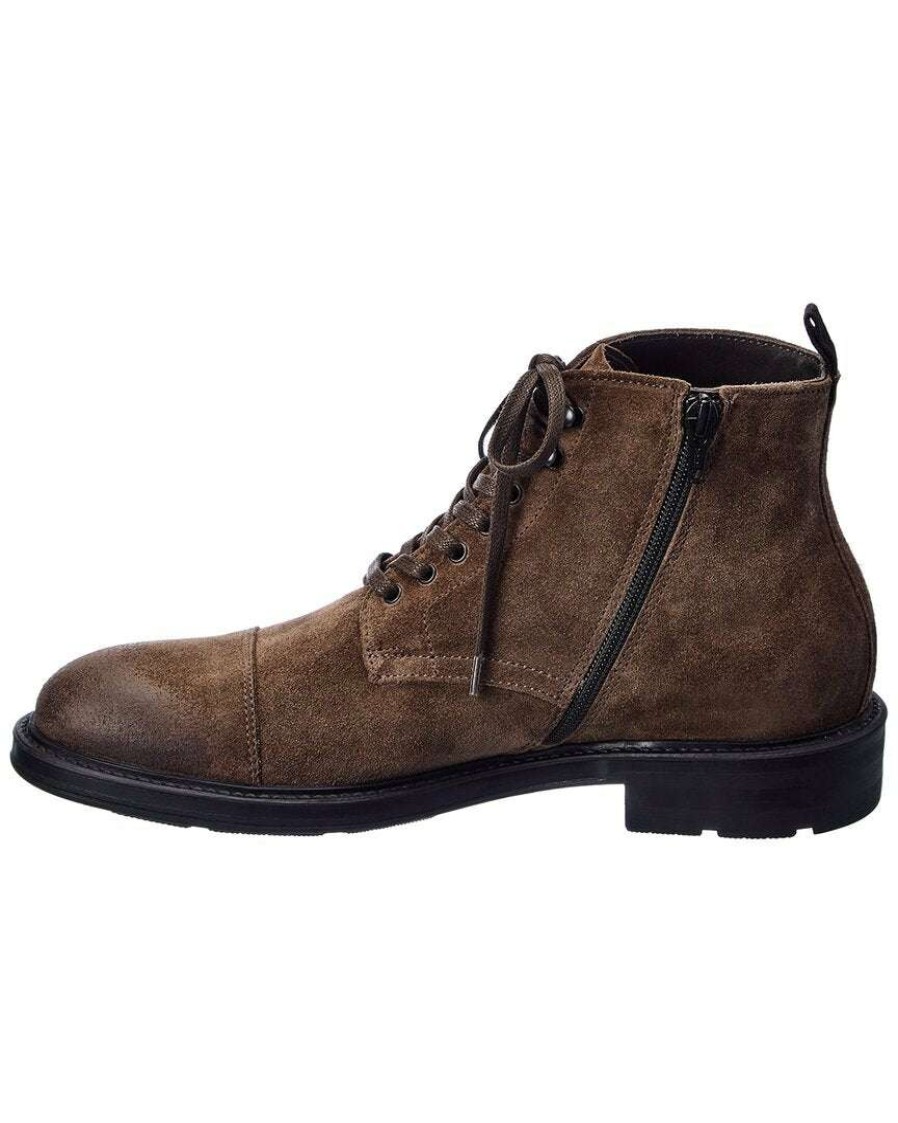 Shoes * | M By Bruno Magli Omar Suede Boot Men Brown