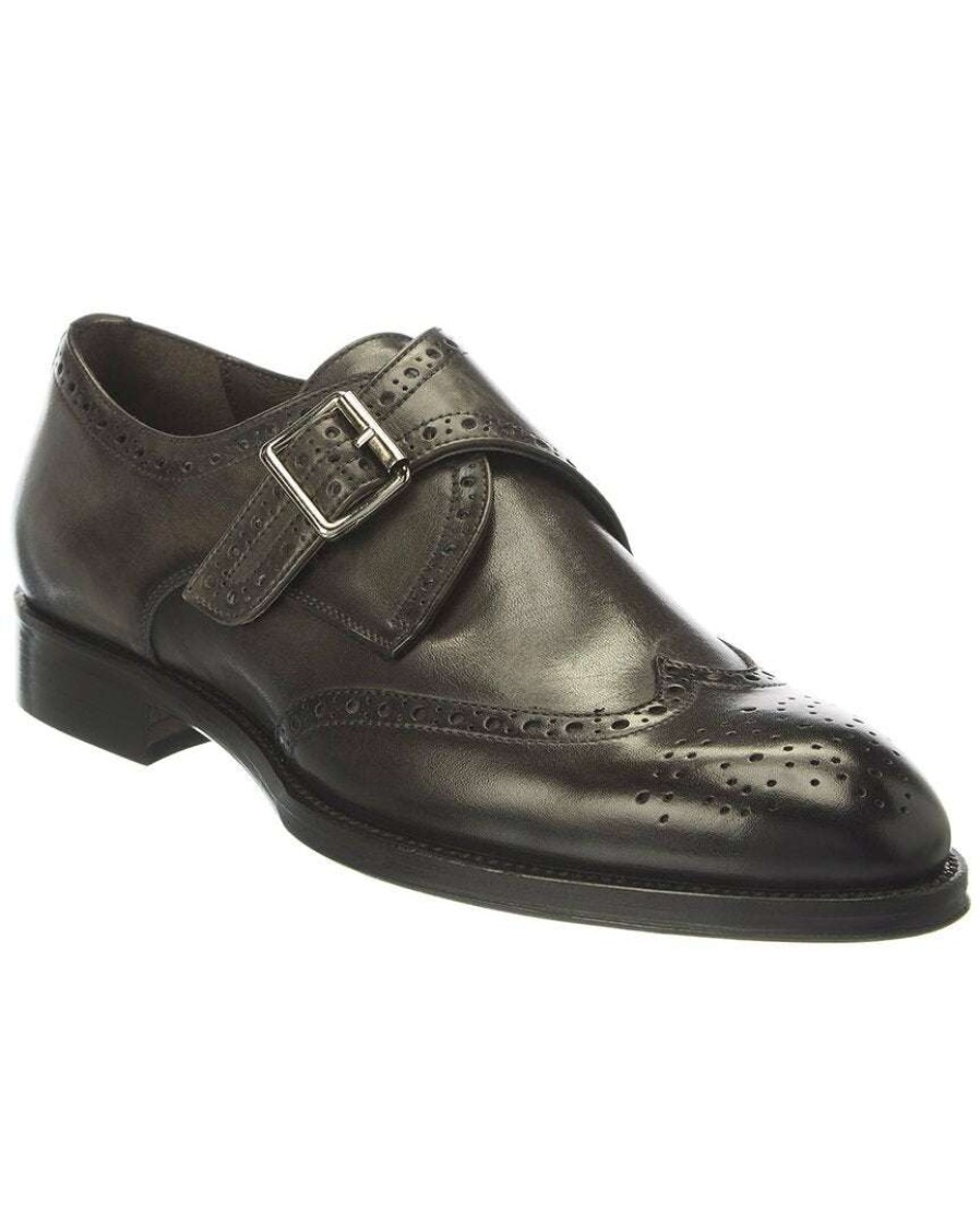 Shoes * | M By Bruno Magli Xeno Leather Loafer Men Grey