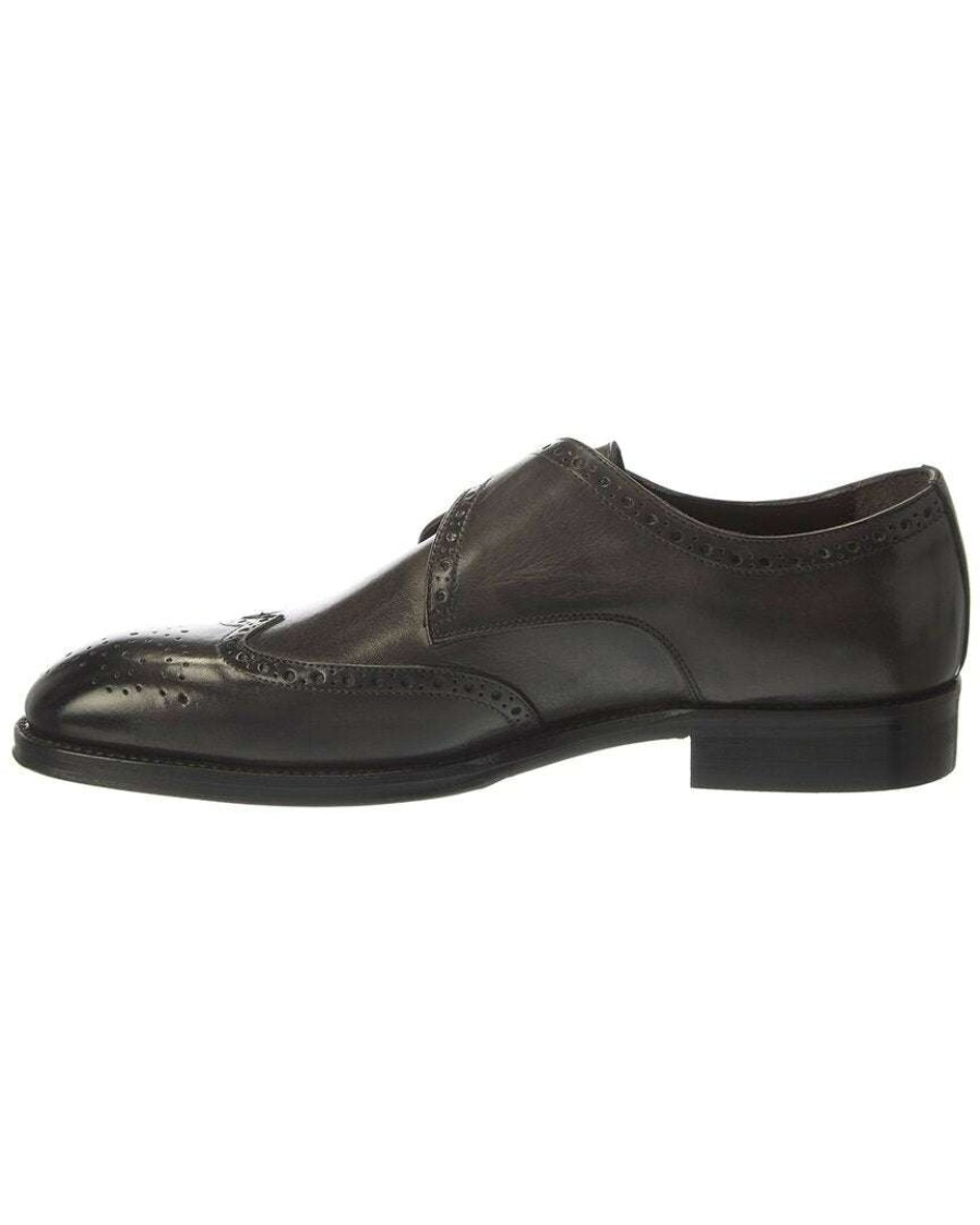 Shoes * | M By Bruno Magli Xeno Leather Loafer Men Grey