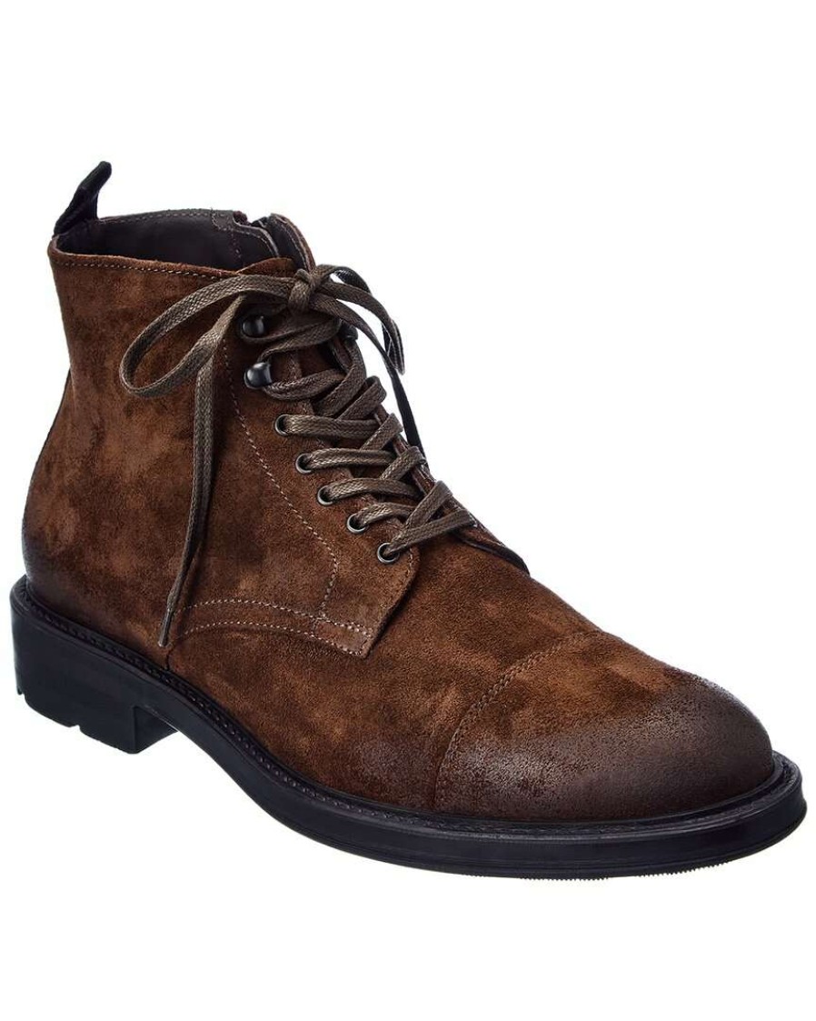 Shoes * | M By Bruno Magli Omar Suede Boot Men Brown